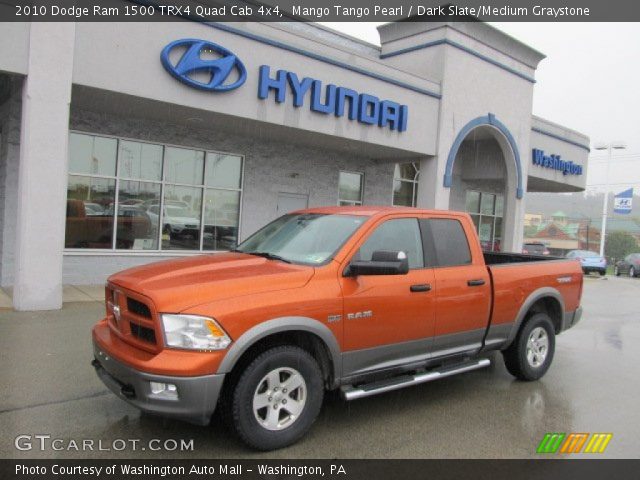 2010 Dodge Ram 1500 TRX4 Quad Cab 4x4 in Mango Tango Pearl