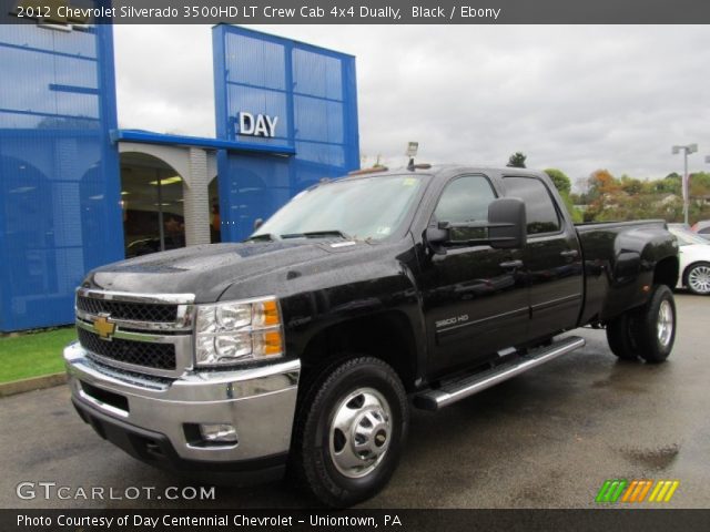 2012 Chevrolet Silverado 3500HD LT Crew Cab 4x4 Dually in Black