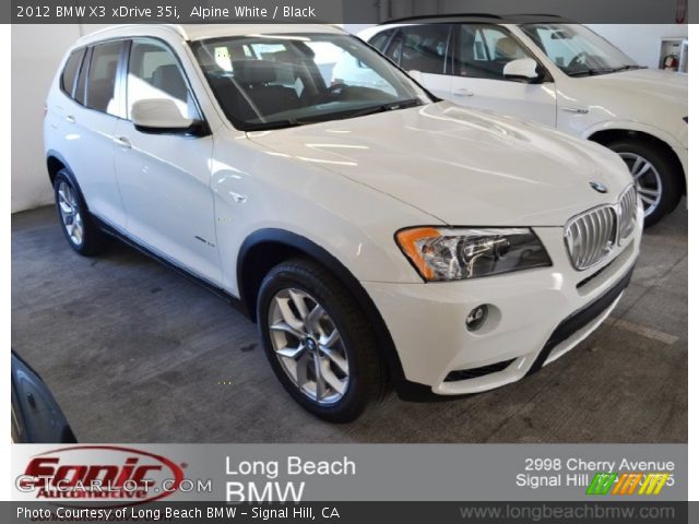 2012 BMW X3 xDrive 35i in Alpine White