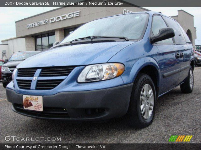 2007 Dodge Caravan SE in Marine Blue Pearl