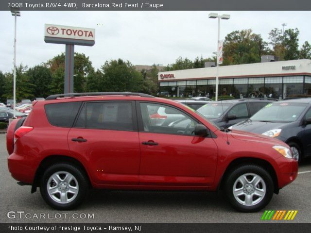 2008 Toyota RAV4 4WD in Barcelona Red Pearl
