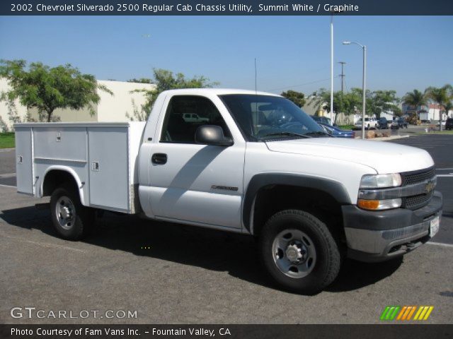 2002 Chevrolet Silverado 2500 Regular Cab Chassis Utility in Summit White