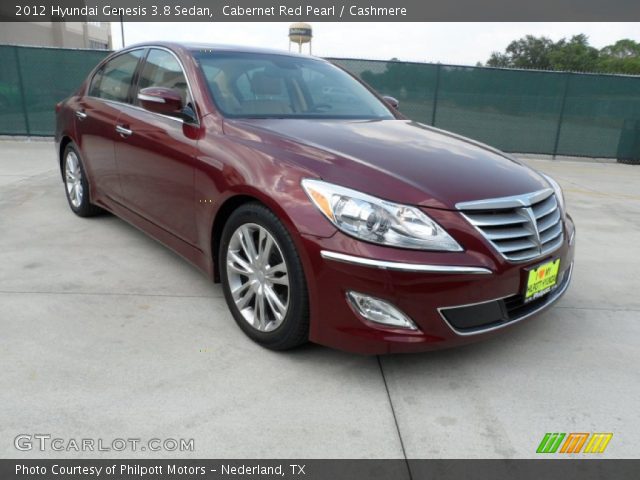 2012 Hyundai Genesis 3.8 Sedan in Cabernet Red Pearl