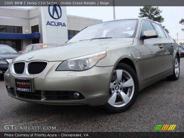 2005 BMW 5 Series 530i Sedan in Olivine Green Metallic