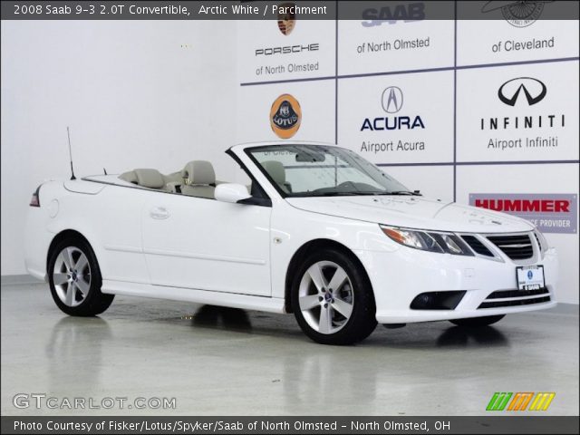 2008 Saab 9-3 2.0T Convertible in Arctic White