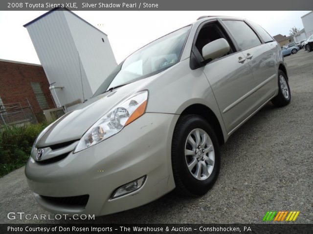 2008 Toyota Sienna XLE in Silver Shadow Pearl