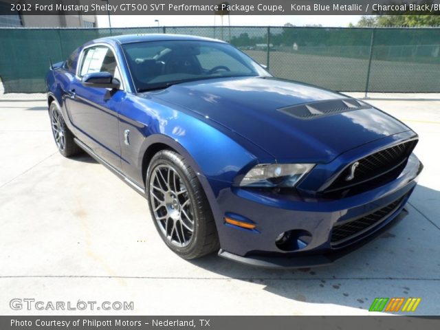 2012 Ford Mustang Shelby GT500 SVT Performance Package Coupe in Kona Blue Metallic