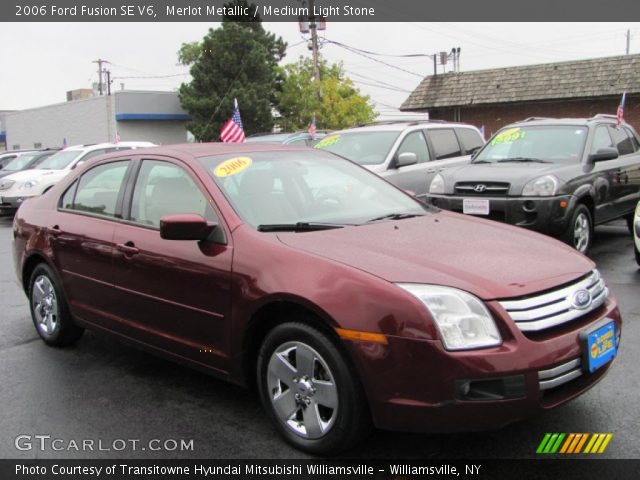 2006 Ford Fusion SE V6 in Merlot Metallic