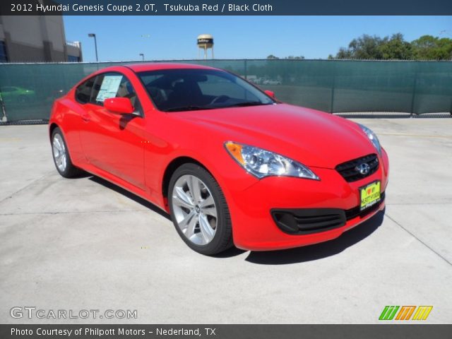 2012 Hyundai Genesis Coupe 2.0T in Tsukuba Red