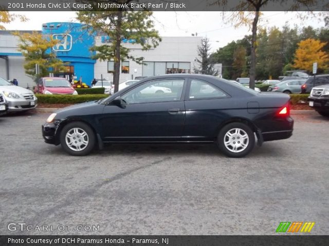 2001 Honda Civic LX Coupe in Nighthawk Black Pearl