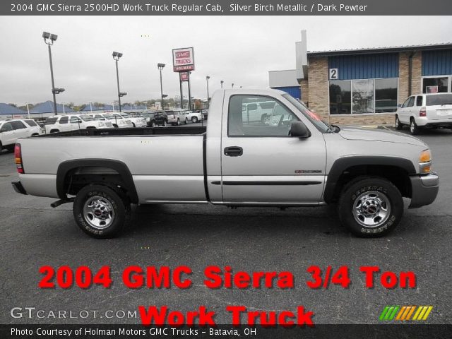 2004 GMC Sierra 2500HD Work Truck Regular Cab in Silver Birch Metallic