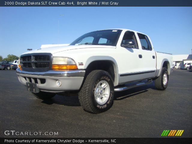 2000 Dodge Dakota SLT Crew Cab 4x4 in Bright White