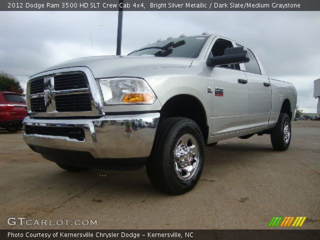 2012 Dodge Ram 3500 HD SLT Crew Cab 4x4 in Bright Silver Metallic