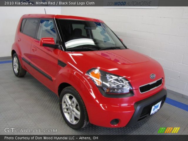 2010 Kia Soul + in Molten Red