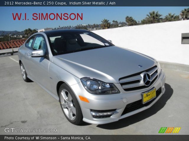 2012 Mercedes-Benz C 250 Coupe in Iridium Silver Metallic