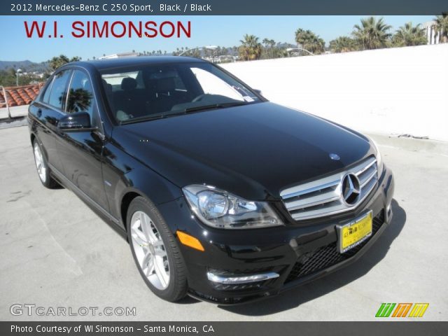 2012 Mercedes-Benz C 250 Sport in Black