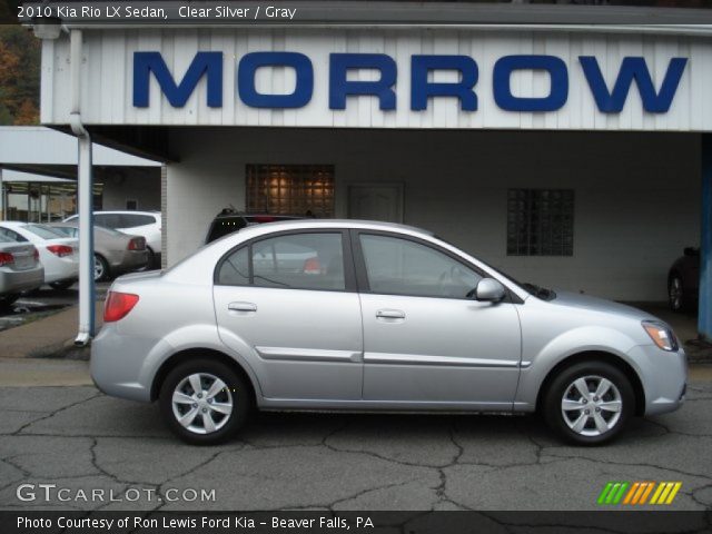 2010 Kia Rio LX Sedan in Clear Silver