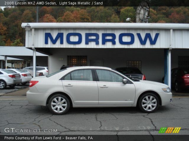 2008 Lincoln MKZ AWD Sedan in Light Sage Metallic