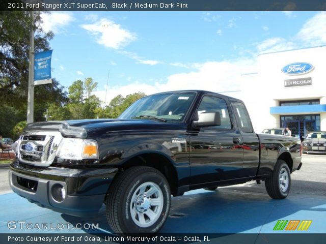 2011 Ford Ranger XLT SuperCab in Black