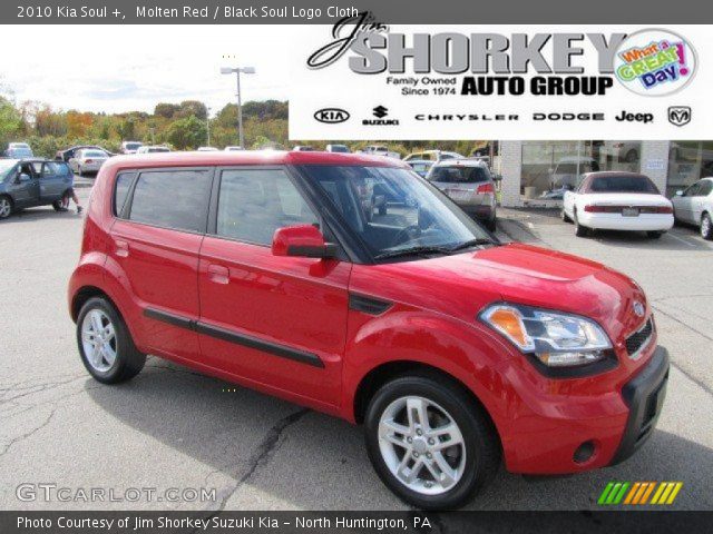 2010 Kia Soul + in Molten Red