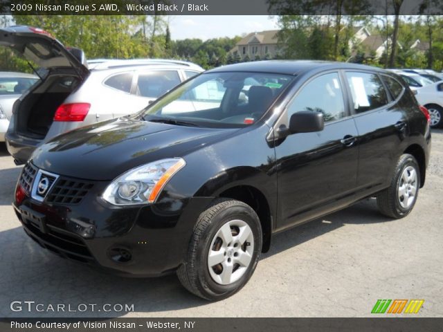 2009 Nissan Rogue S AWD in Wicked Black