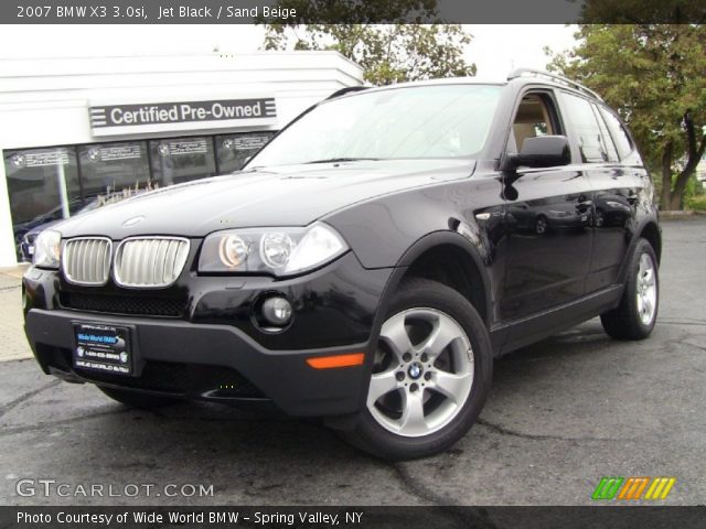 2007 BMW X3 3.0si in Jet Black