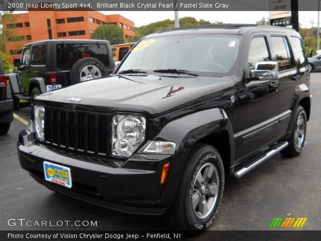 Black 2008 jeep liberty sport