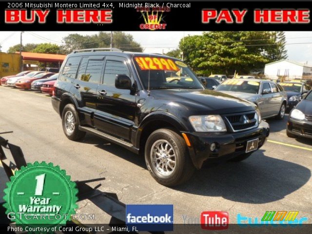 2006 Mitsubishi Montero Limited 4x4 in Midnight Black