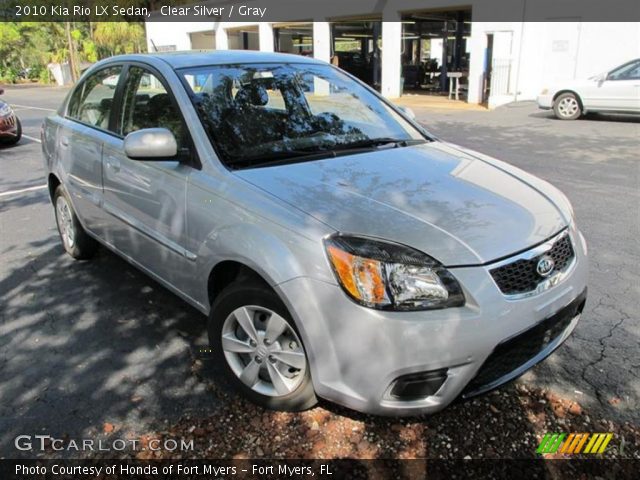 2010 Kia Rio LX Sedan in Clear Silver
