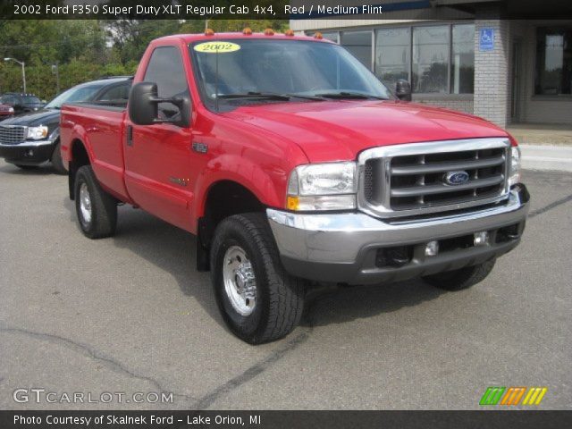 2002 Ford F350 Super Duty XLT Regular Cab 4x4 in Red