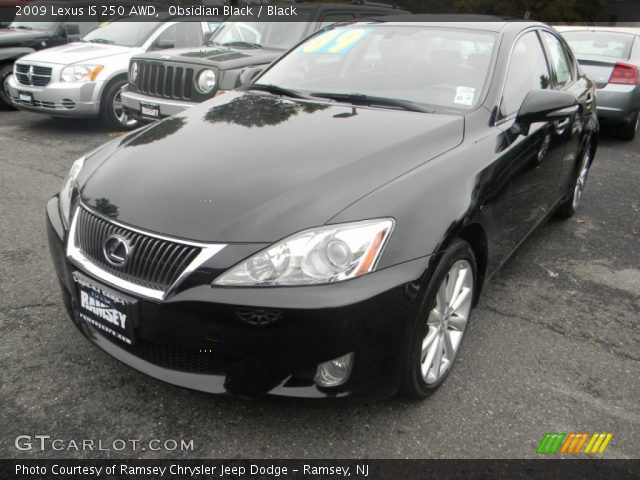 2009 Lexus IS 250 AWD in Obsidian Black