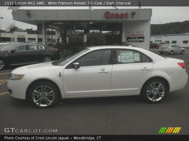 2012 Lincoln MKZ AWD in White Platinum Metallic Tri-Coat