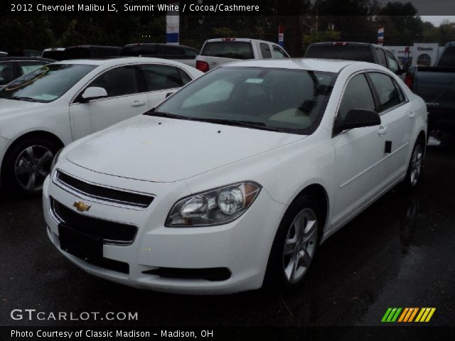 2012 Chevrolet Malibu LS in Summit White
