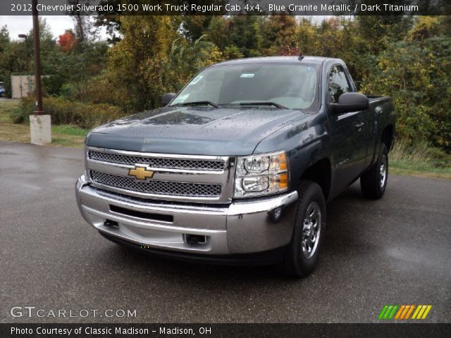 2012 Chevrolet Silverado 1500 Work Truck Regular Cab 4x4 in Blue Granite Metallic