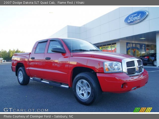 2007 Dodge Dakota SLT Quad Cab in Flame Red