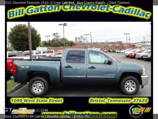 2012 Chevrolet Silverado 1500 LS Crew Cab 4x4 in Blue Granite Metallic