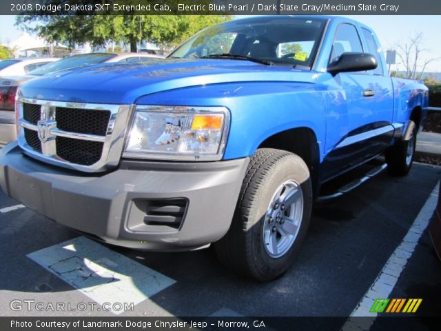2008 Dodge Dakota SXT Extended Cab in Electric Blue Pearl