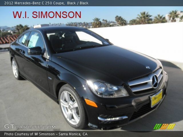 2012 Mercedes-Benz C 250 Coupe in Black