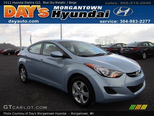 2011 Hyundai Elantra GLS in Blue Sky Metallic