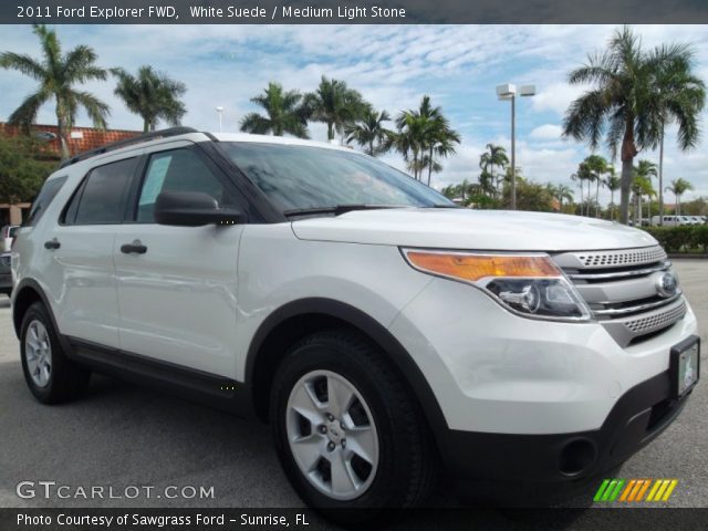 2011 Ford Explorer FWD in White Suede