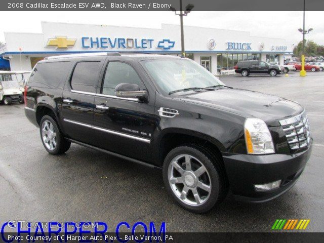 2008 Cadillac Escalade ESV AWD in Black Raven