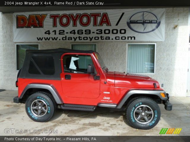 2004 Jeep Wrangler X 4x4 in Flame Red