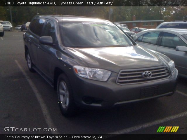 2008 Toyota Highlander 4WD in Cypress Green Pearl