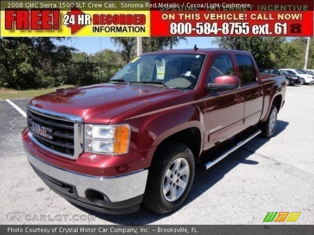2008 GMC Sierra 1500 SLT Crew Cab in Sonoma Red Metallic