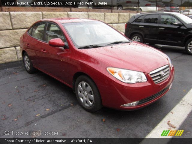 2009 Hyundai Elantra GLS Sedan in Apple Red Pearl