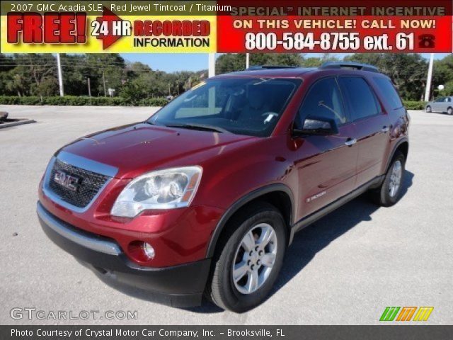 2007 GMC Acadia SLE in Red Jewel Tintcoat