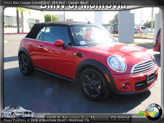 2011 Mini Cooper Convertible in Chili Red