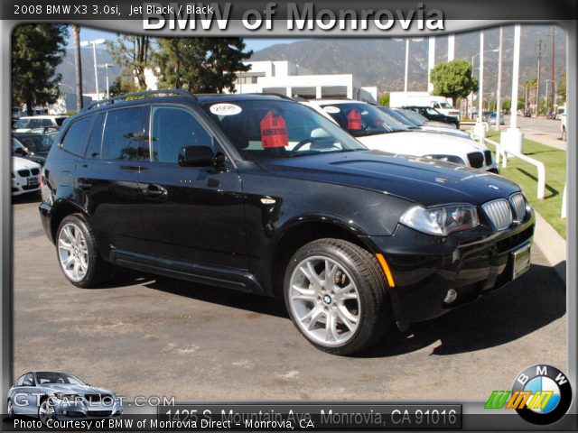 2008 BMW X3 3.0si in Jet Black