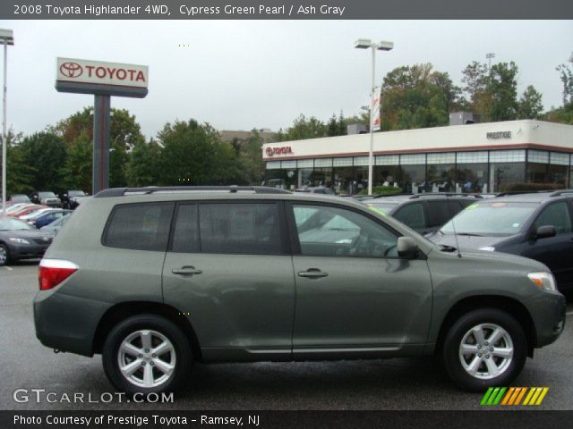 2008 Toyota Highlander 4WD in Cypress Green Pearl