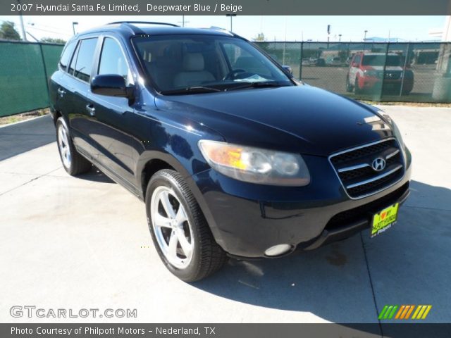 2007 Hyundai Santa Fe Limited in Deepwater Blue